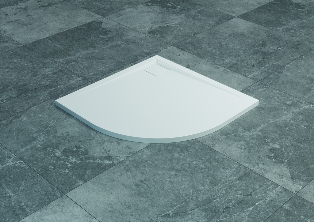 TUB DE DOUCHE SANSWISS LIVADA 1/4 DE ROND 80 X 80 BLANC