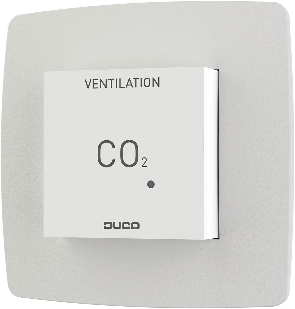 CAPTEUR CO2 DUCO SANS COMMANDE RF/CABLE BLANC