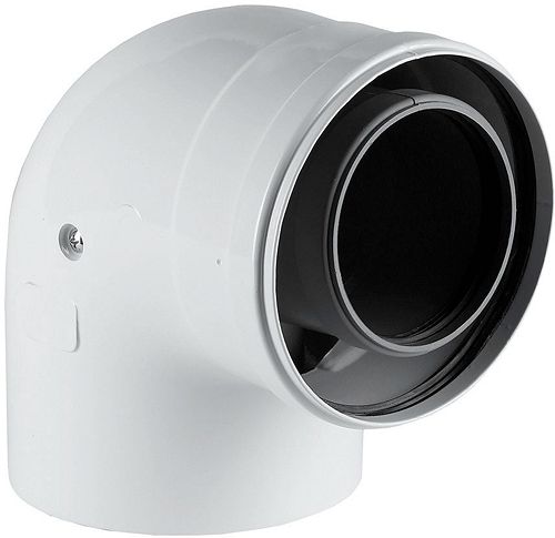 COUDE VENTOUSE PP/ALU 90° 80/125