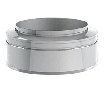 CONE DE FINITION INOX DOUBLE PAROI 80mm