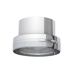 CONNEXION INOX DOUBLE PAROI M A SIMPLE PAROI F 100mm