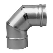 COUDE INOX SIMPLE PAROI 90° 90mm