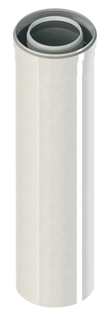 ALLONGE VENTOUSE PP/ALU EXPO INOX 50cm 80/125