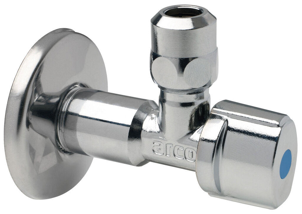 ROBINET ARCO 1/2 EQUERRE+ROSACE AGREE BELGAQUA