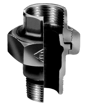 RACCORD UNION MF 3/8 NOIR