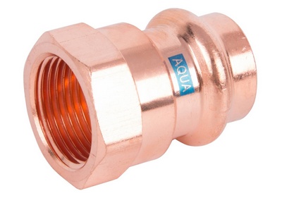 RACCORD A SERTIR V-PRESS AQUAGAS 6/4F X 42mm