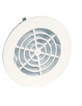 GRILLE PVC BLANC RONDE AVEC MOUSTIQUAIRE 110mm
