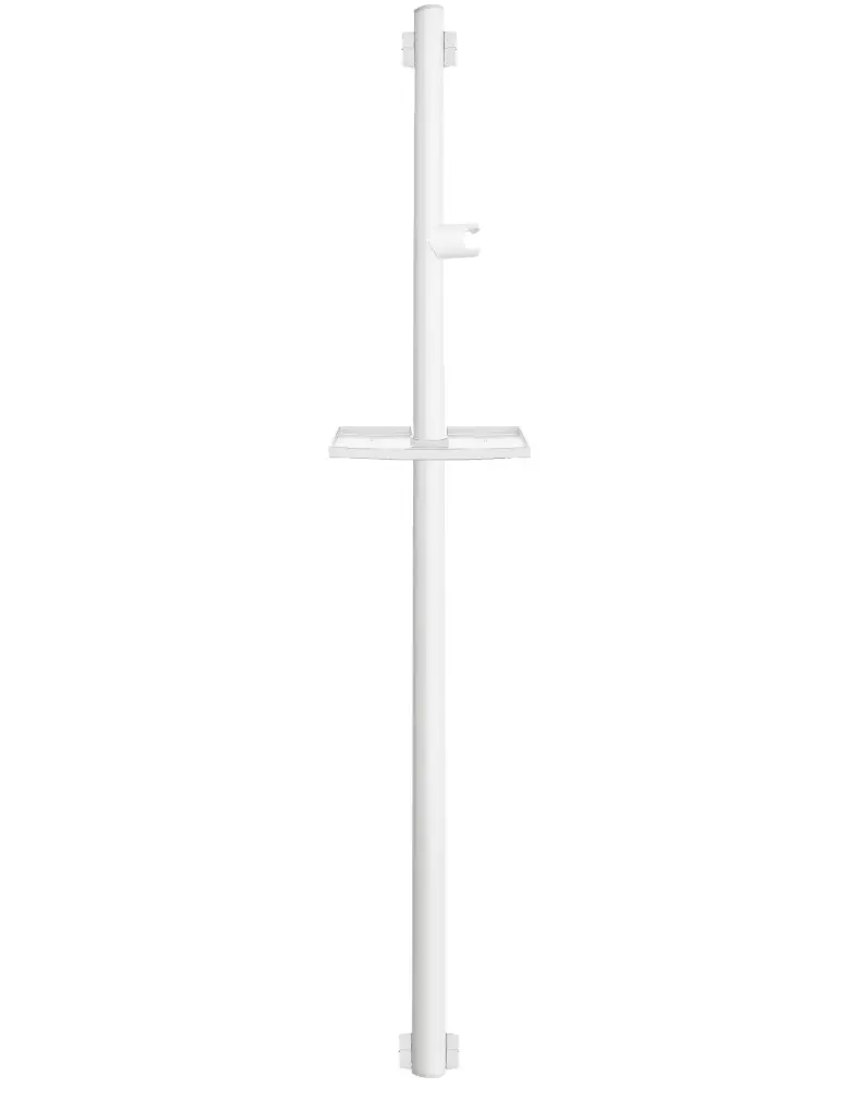 BARRE DE MAINTIEN POUR DOUCHE PELLET BLANC AVEC SUPPORT DOUCHETTE 049819