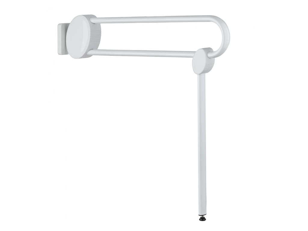 BARRE DE RELEVEMENT RABATTABLE PELLET AVEC BEQUILLE 770mm BLANC