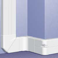 GOULOTTE DLP DESIGN 65X220 MM - BLANC - 2 M - POUR COUVERCLE 1X65MM+1X130MM OU 3X65MM - FOURNI SANS COUVERCLE