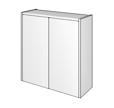 [ARMP60CH] ARMOIRE DE TOILETTE NEW ICE 60CM CHENE