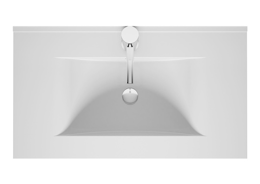 [VASP80] VASQUE CERAMIQUE WAVE NEW ICE 80CM BLANC