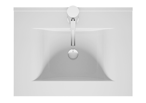 [VASP60] VASQUE CERAMIQUE WAVE NEW ICE 60CM BLANC