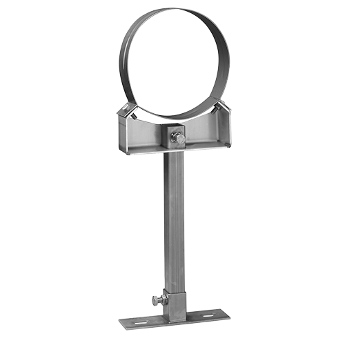 [X030180] BRIDE MURALE REGLABLE DE 120 A 360mm INOX DOUBLE PAROI 180mm