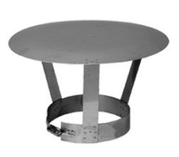 [FU16180DET] CHAPEAU INOX STANDARD SIMPLE PAROI 180