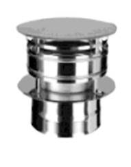 [FU16D080DET] CHAPEAU ANTI-PLUIE INOX SIMPLE PAROI 80