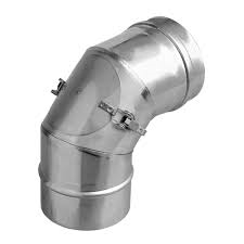 [FU11B150DET] COUDE INOX SIMPLE PAROI 87° + PORTE 150