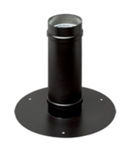 [FU5N49080] PASSAGE MURALE ROND INOX SIMPLE PAROI NOIR 80