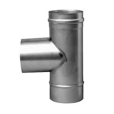 [FU12150DET] TE INOX SIMPLE PAROI 150