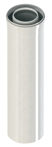 [CPALUTA5S08/125] ALLONGE VENTOUSE PP/ALU EXPO INOX 50cm 80/125