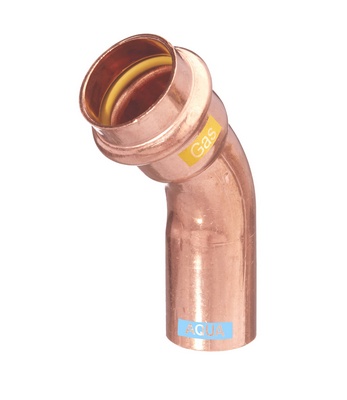 [12142AGS] COUDE A SERTIR V-PRESS AQUAGAS MF 45° 42mm