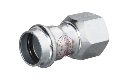 [RAS4/4F28F] RACCORD A SERTIR V-PRESS ELECTROZINGUE 4/4F X 28mm