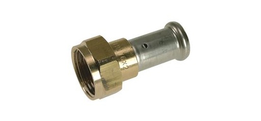 [RUALPS1/2F20HL] RACCORD UNION ALPEX A SERTIR HENCO 1/2F X 20mm