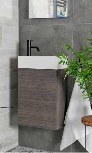 [MLAVTDB] SOUS MEUBLE POUR LAVE-MAINS GRANADA THINY CHARNIERE A GAUCHE 40*22cm BLANC