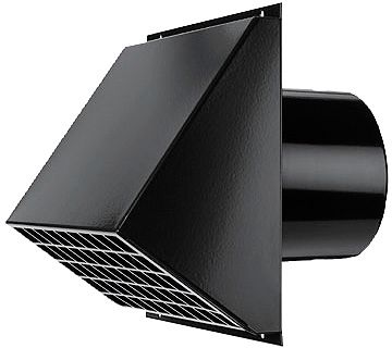 [11VE42310] GRILLE MURALE VASCO 200 X 170 mm NOIR