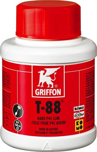 [T88-250MLNICOLL] COLLE RAPIDE POUR PVC 250ML