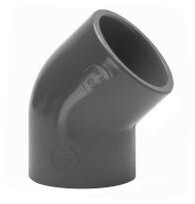 [12040PVC] COUDE PVC PRESSION 45° FF 40MM