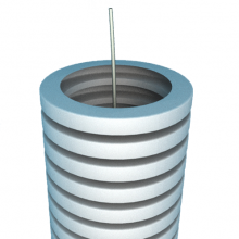 [ANNELE5/8] GAINE ANNELE VIDE AVEC TIRE FIL 16mm X 100 METRES