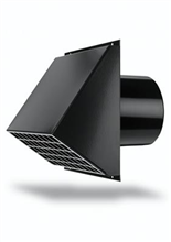 [0000-4584] GRILLE MURALE EXTERIEURE DUCOFLEX 160mm NOIR