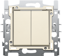 [100-615] INTERRUPTEUR NIKO 2 ALLUMAGES CREME 100-615